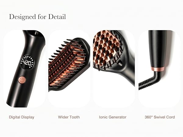  OHUP Heated Hair Brush