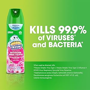 Kills 99.9% of Viruses and bacteria