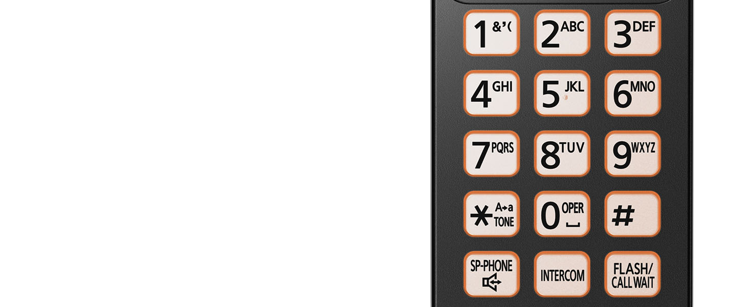 Easy to Read Amber Backlit Displays and Keypads