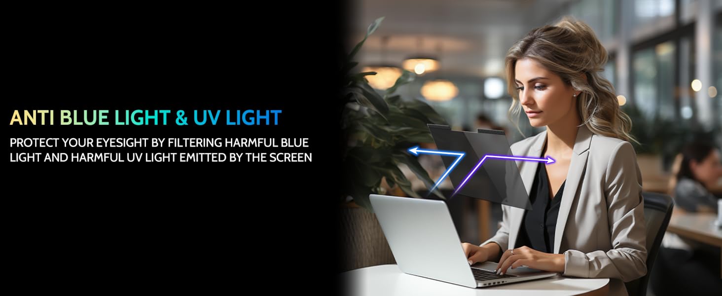 ANTI BLUE LIGHT SCREEN magnetic privacy screen for computer