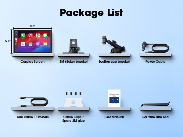 carplay screen for car with mirror link