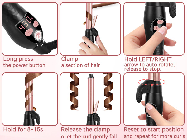 hair curler automatic rotating