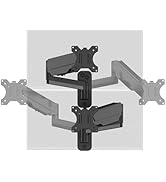 UPGRAVITY 2 Pack Single Monitor Wall Mount for Flush/Vertical Wall Setup, Computer Monitor Wall A...