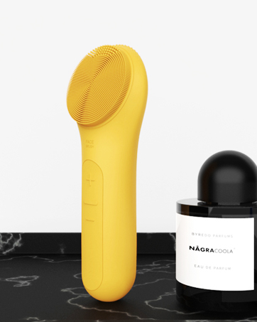 Clie 1 facial cleansing brush yellow