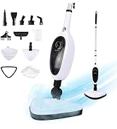 Steam Mop, REECOO Floor Steamers for Hardwood and Tile, 10-in-1 Detachable Multi-purpose Cleaning...