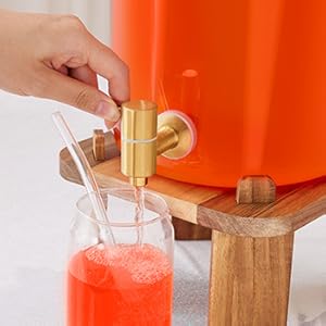 beverage dispenser with stand