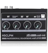 HSCLPM 8 Channel Headphone Amplifier - Mono/Stereo Switch with 1/4" &amp; 1/8" TRS Output, 7 Color RG...