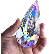 120mm/4.7in Crystal Prism Suncatcher Window Hanging Sun Catchers AB Colored Crystals Faceted Pris...