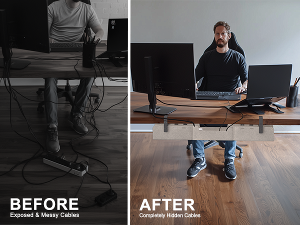 upgraded cable management tray