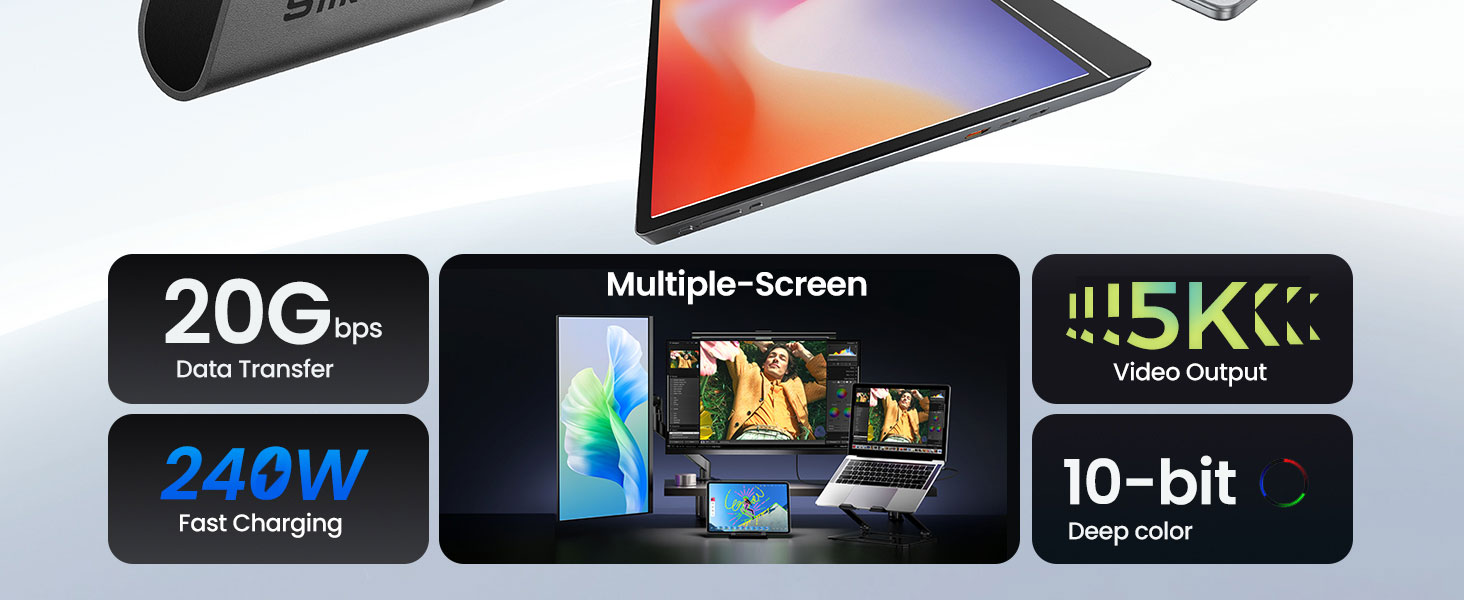 right angle USB C 3.2 Gen 2x2 cable