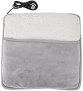 Foot Warmer, Removable Design Detachable Electric Heaters Washable Soft Warm Cotton USB Powered E...