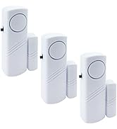 Door Window Alarm, 90DB Door Alarms for Kids Safety, Wireless Sensor Door Window Burglar Alarm-Wi...