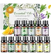Essential Oils Set, Aromatherapy Essential Oil Kit for Diffuser, Humidifier, Massage, Skin Care (...