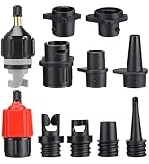Paddle Board SUP Inflatable Pump Adapter Kits - Boat Standard Air Compressor Valve Converter &amp; No...