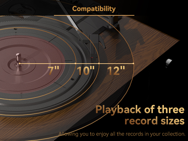 Record Players Vintage Turntable for Vinyl Records
