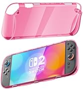 Protective Case for Nintendo Switch 2,Slim Soft TPU Cover Protective Case for NS2 Console and Gri...