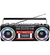 old school Cassette tape player boombox