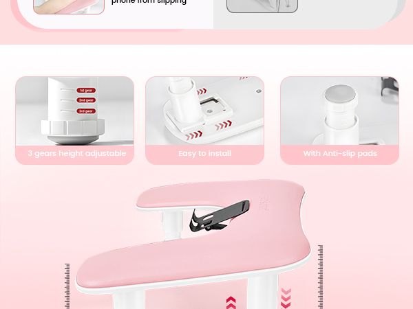 Pink Manicure Arm Rest for Nails Tech