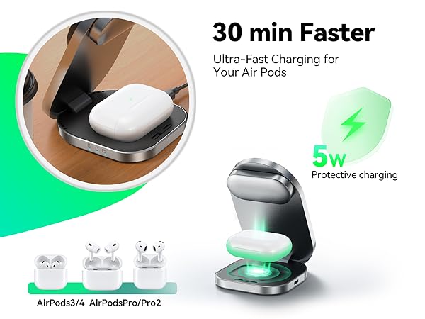 3 in one charger iphone watch and airpods airpod charger phone watch airpod charger 