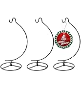 EOWCO 3 Pack 11 Inch Black Ornament Display Stand, Glass Ball Hanger for Hanging Air Plants Terra...