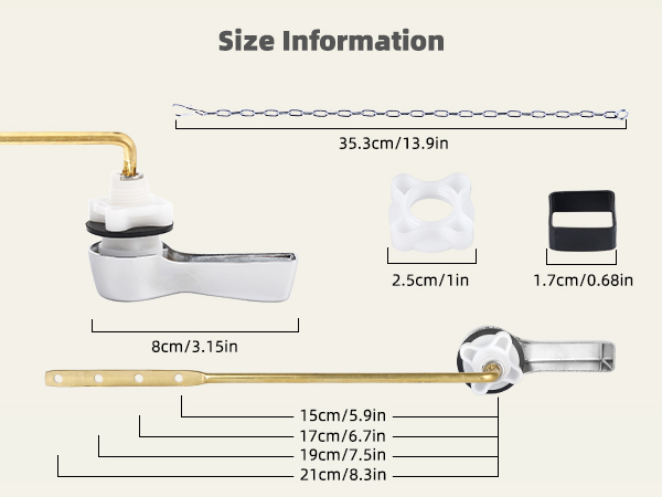 front toilet handle replacement kit