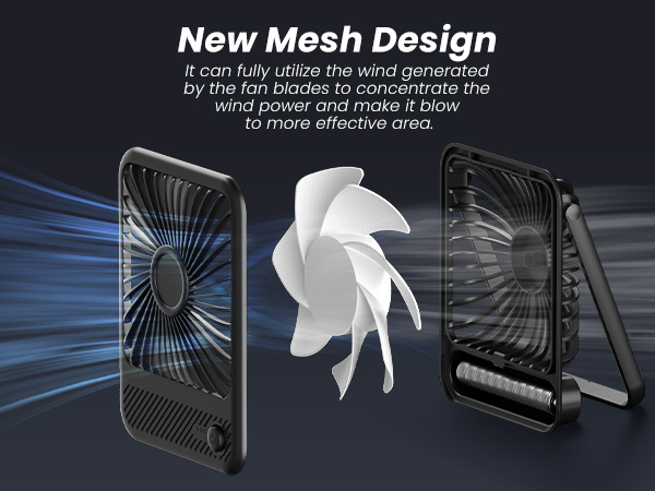 Koonie USB Desk Fan, Strong Wind Ultra Quiet Small Personal Fan