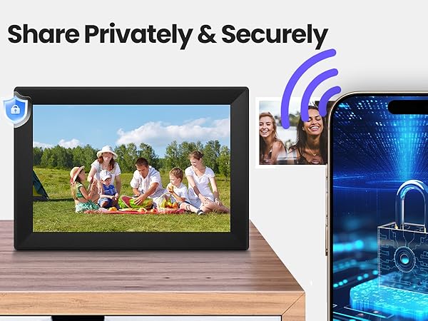 Uhale 10.1inch Digital Picture Frame WiFi Smart Touch Screen Digital Photo Frame