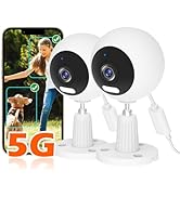 GUOANVISION 5G/2.4G Indoor/Outdoor Security Camera for Baby Monitor, 3MP Pet Camera for Dog/Cat/N...