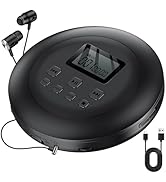 Gueray CD Player Portable CD Walkman : Portable CD Player for Car CD Discman Anti-Skip Shockproof...