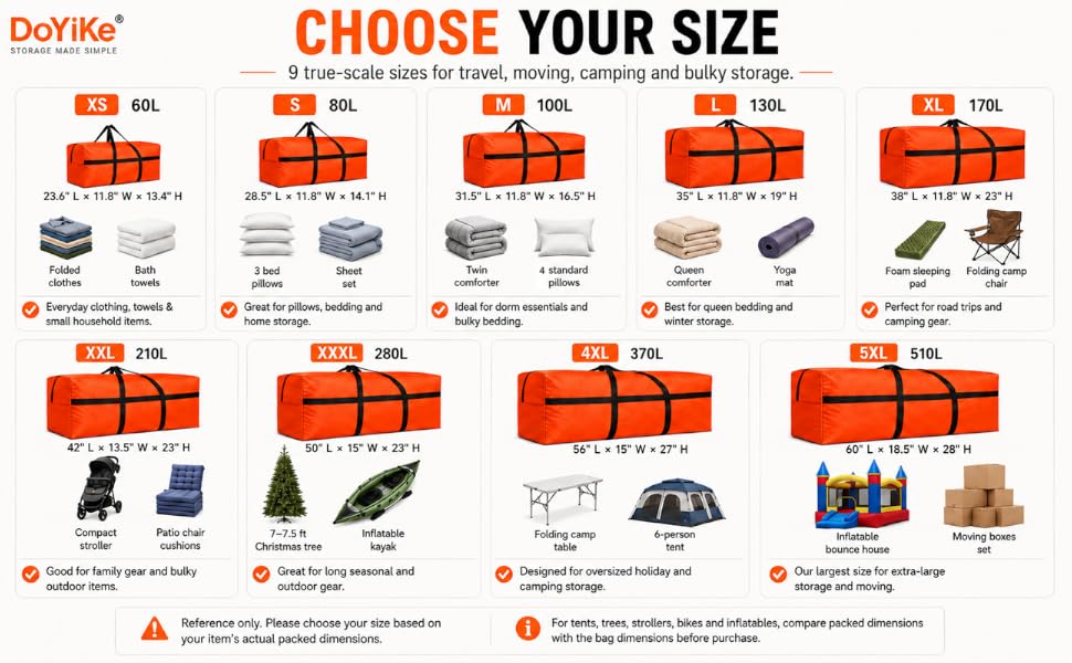 DoYiKe Extra Large Storage Duffle Bag