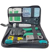 eKL Network Cable Repair Maintenance Portable Tool Kit Set Rj45 Rj11 Cat5e Cat6 8P8C 4P4C 6P6C Co...