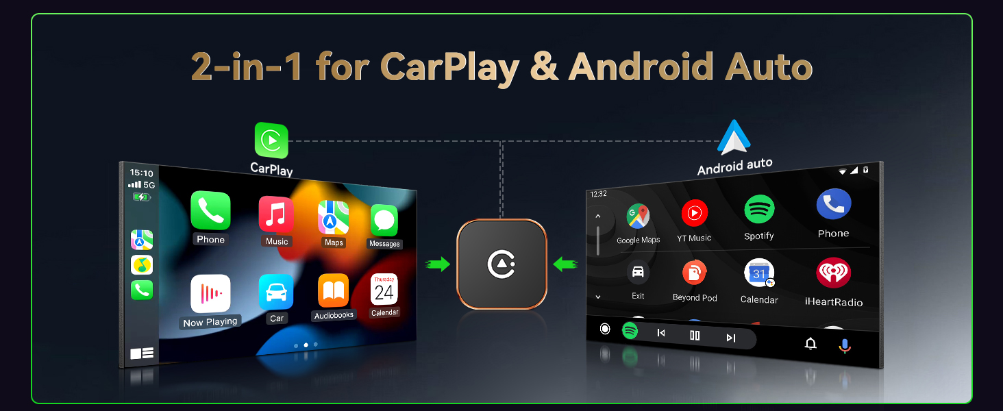 2026 Wireless CarPlay &amp;amp; Android Auto Adapter