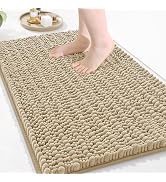 Arotive Luxury Bathroom Rugs 30x20, Extra Soft Thick Absorbent Shaggy Chenille Bath Rugs, Non-Sli...