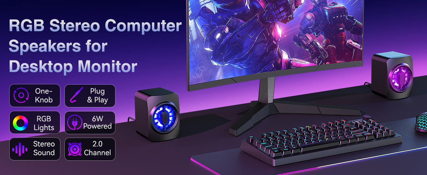 RGB computer speakers