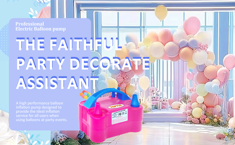 Electric Balloon Pump Portable Balloon Blower Machine Air Pump for balloon Balloon Inflator