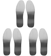 Angoily Puncture Resistant Insoles, 3 Pairs Stainless Steel Anti-Nail Toe Inserts Flexible 25.2X8...