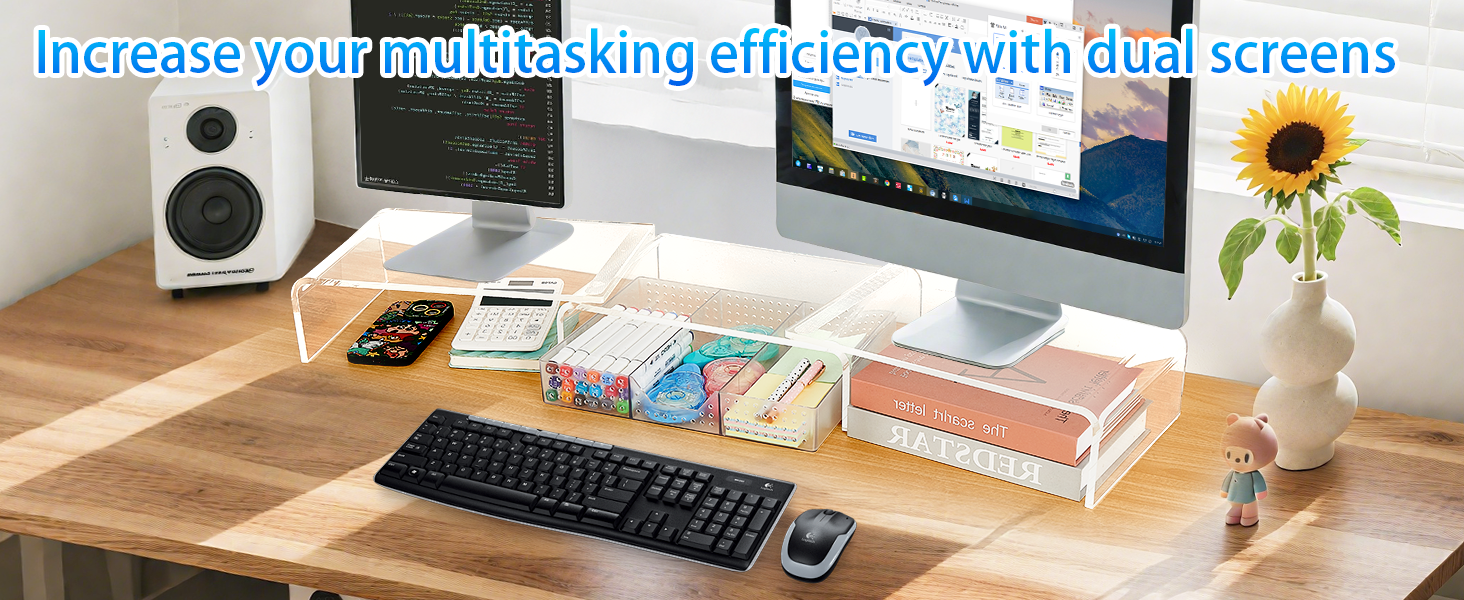 acrylic monitor stand