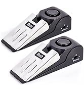 Door Stop Alarm, Door Stopper with 120DB Security Alarm, Floor Wedge Doorstop for Travel Apartmen...