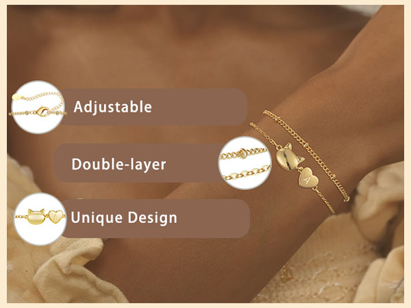 The details of the bracelets