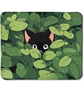 Black Cat Mouse Pad, Cute Anime Cat Mouse Pads for Wireless Mouse Computers Laptop Desk Accessori...
