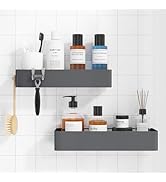 Kitsure Shower Caddy - 2 Pack Adhesive Shower Organizer, Rustproof Metal Shelves, No-Drill Bathro...