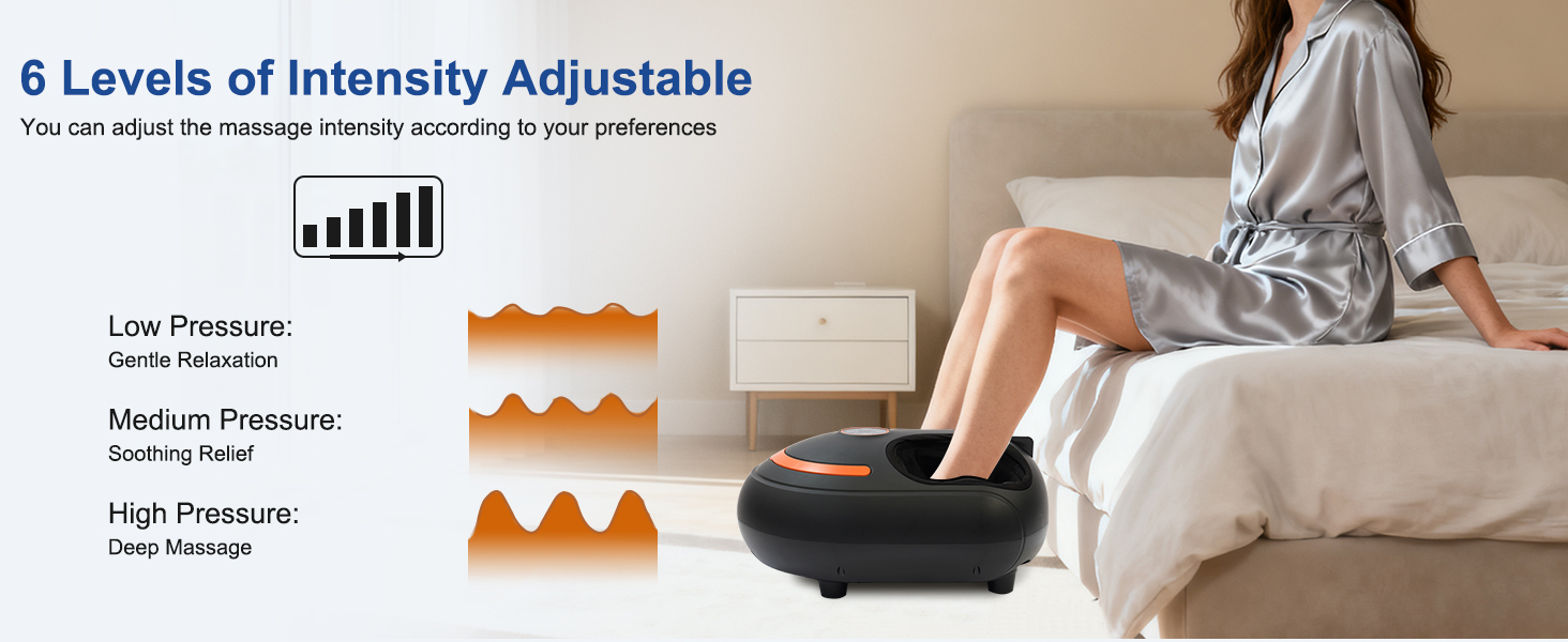 Shiatsu Foot Massager, Electric Feet Massage Machine, Kneading Relief for Plantar Fasciitis