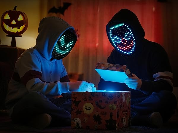 led Halloween mask