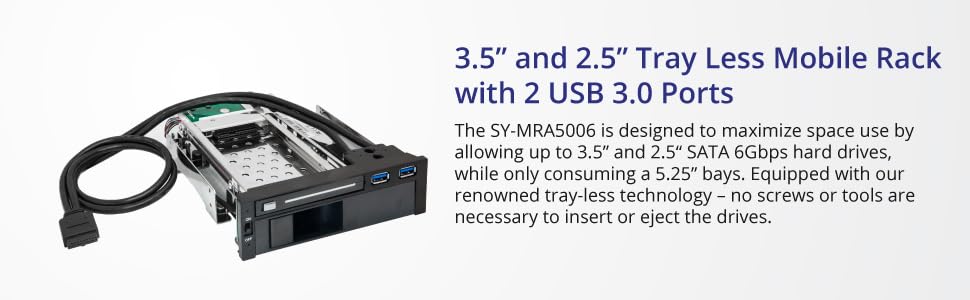 Tray less mobile rack