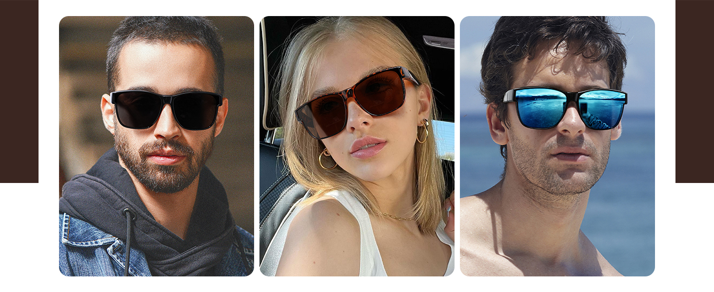 Polarized Sunglasses Fit Over Glasses for Men Women