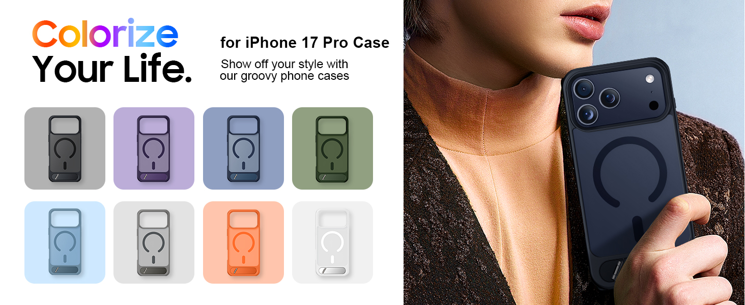 7. designed for iPhone 17 pro case colorful