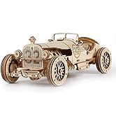 ROBOTIME Model Car Kits - Wooden 3D Puzzles - Model Cars to Build for Adults 1:16 Scale Model Gra...