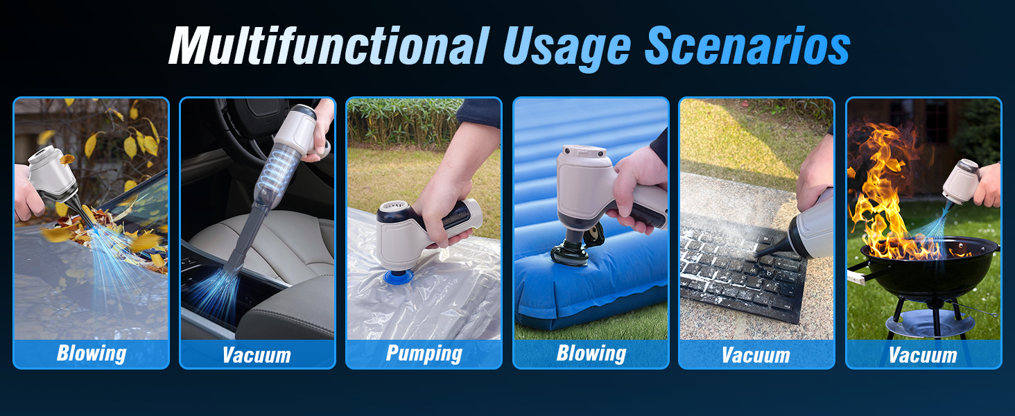 Car Vacuum Cleaner,Cordless 120W/15000PA Powerful Sutions Multi Functional Handheld Vacuum