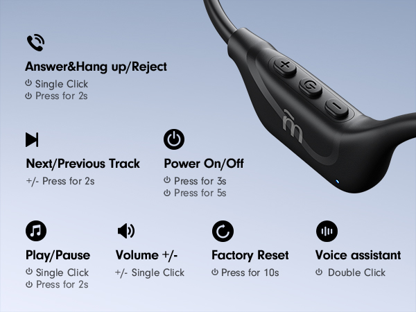 bone conduction headphones with mic