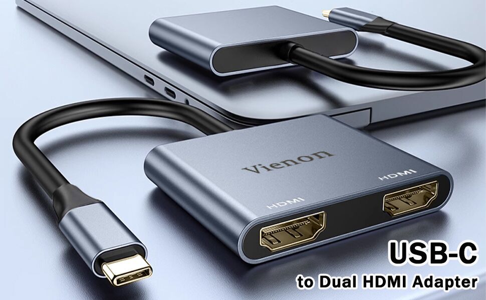 usb c to dual hdmi adapter cable for 2 monitors